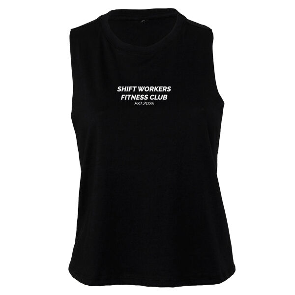 Shift Workers  - Women's Racerback Cropped Tank Thumbnail